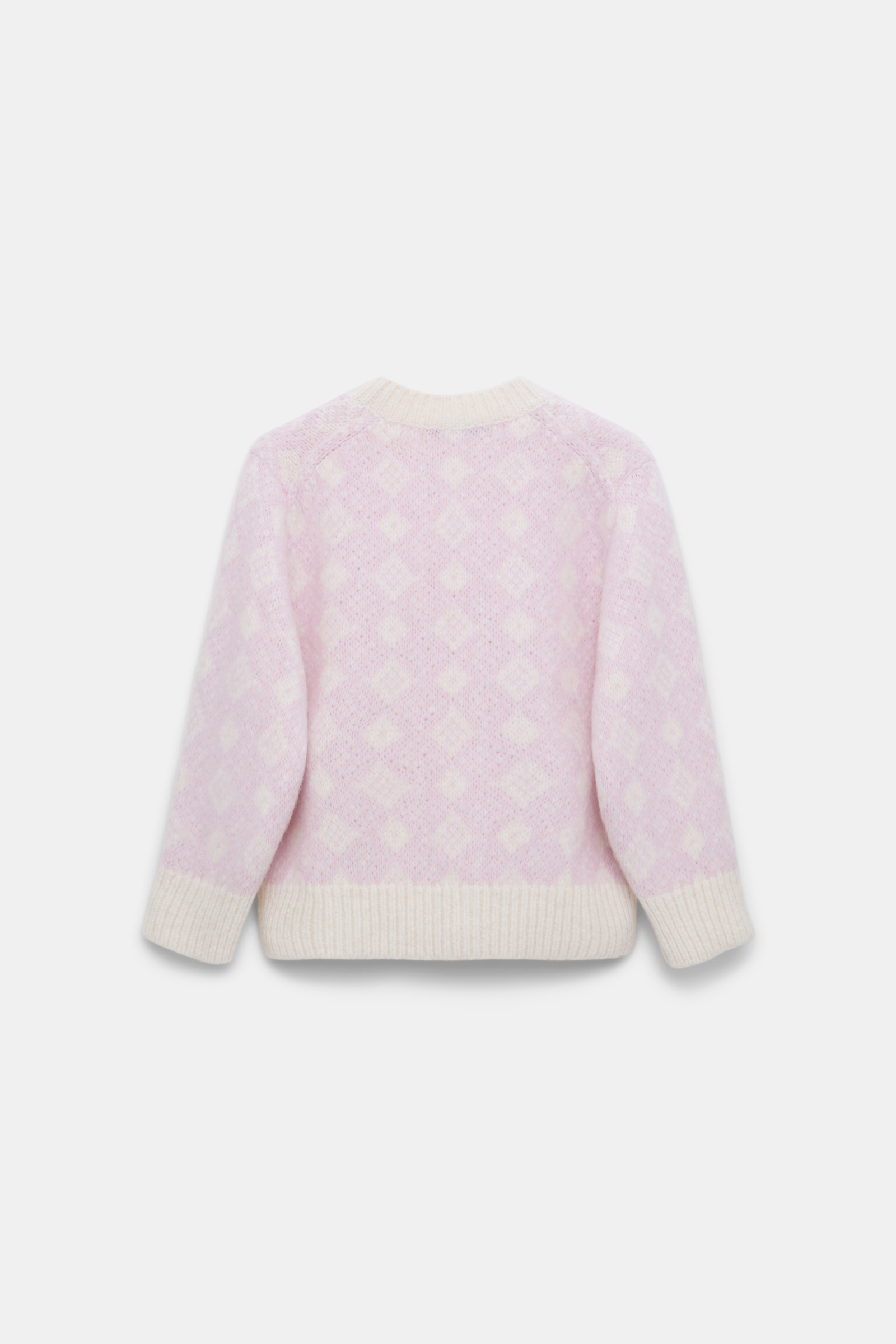 Dorothee Schumacher Jacquard knit pullover rose diamant