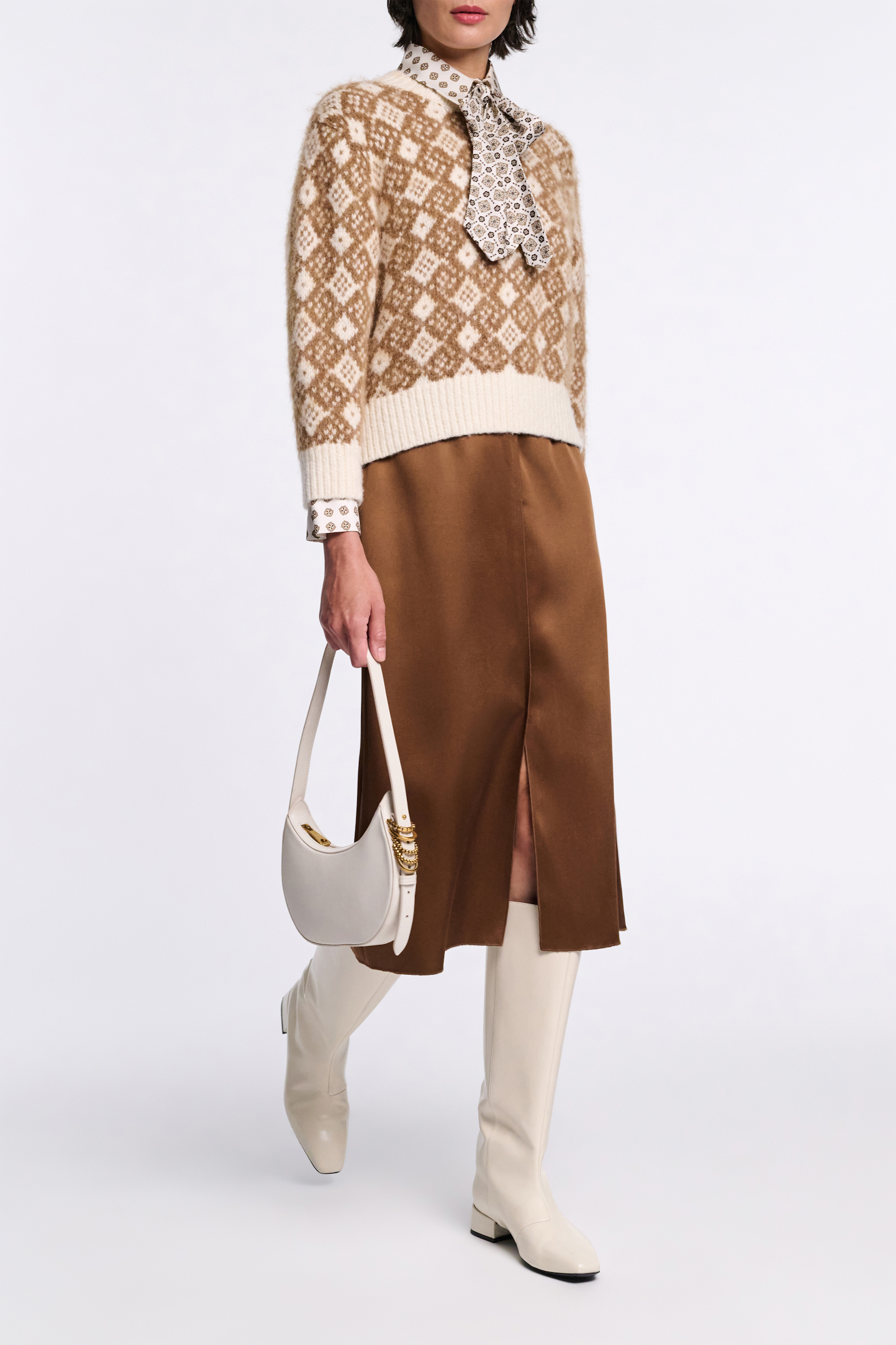 Dorothee Schumacher Jacquard Pullover sherry diamant