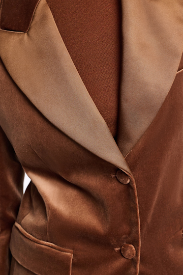 Dorothee Schumacher Velvet blazer terra