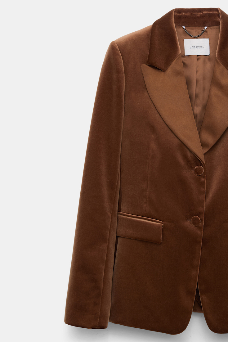 Dorothee Schumacher Samtblazer terra