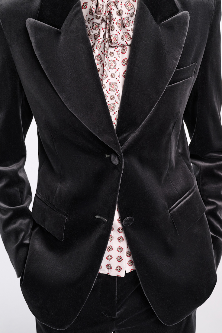 Dorothee Schumacher Velvet blazer graphite