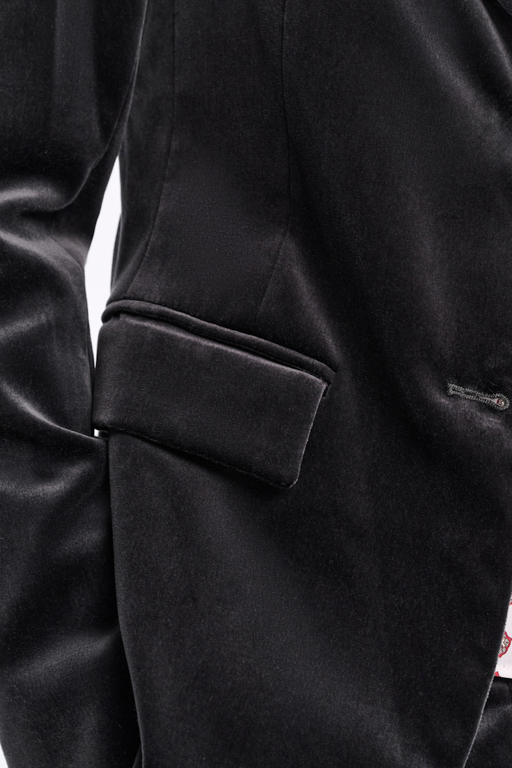 Dorothee Schumacher Velvet blazer graphite