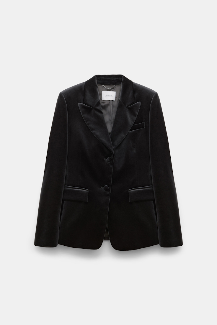 Dorothee Schumacher Velvet blazer graphite