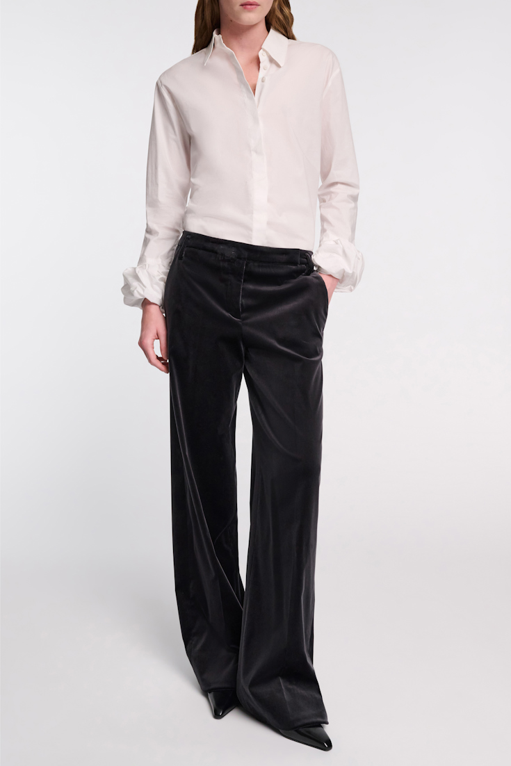 Dorothee Schumacher Velvet trousers graphite