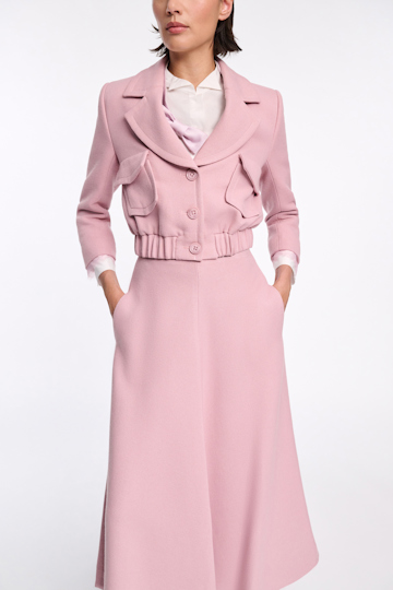 Dorothee Schumacher Cropped blouson jacket lilac