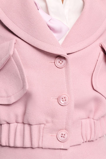 Dorothee Schumacher Cropped blouson jacket lilac