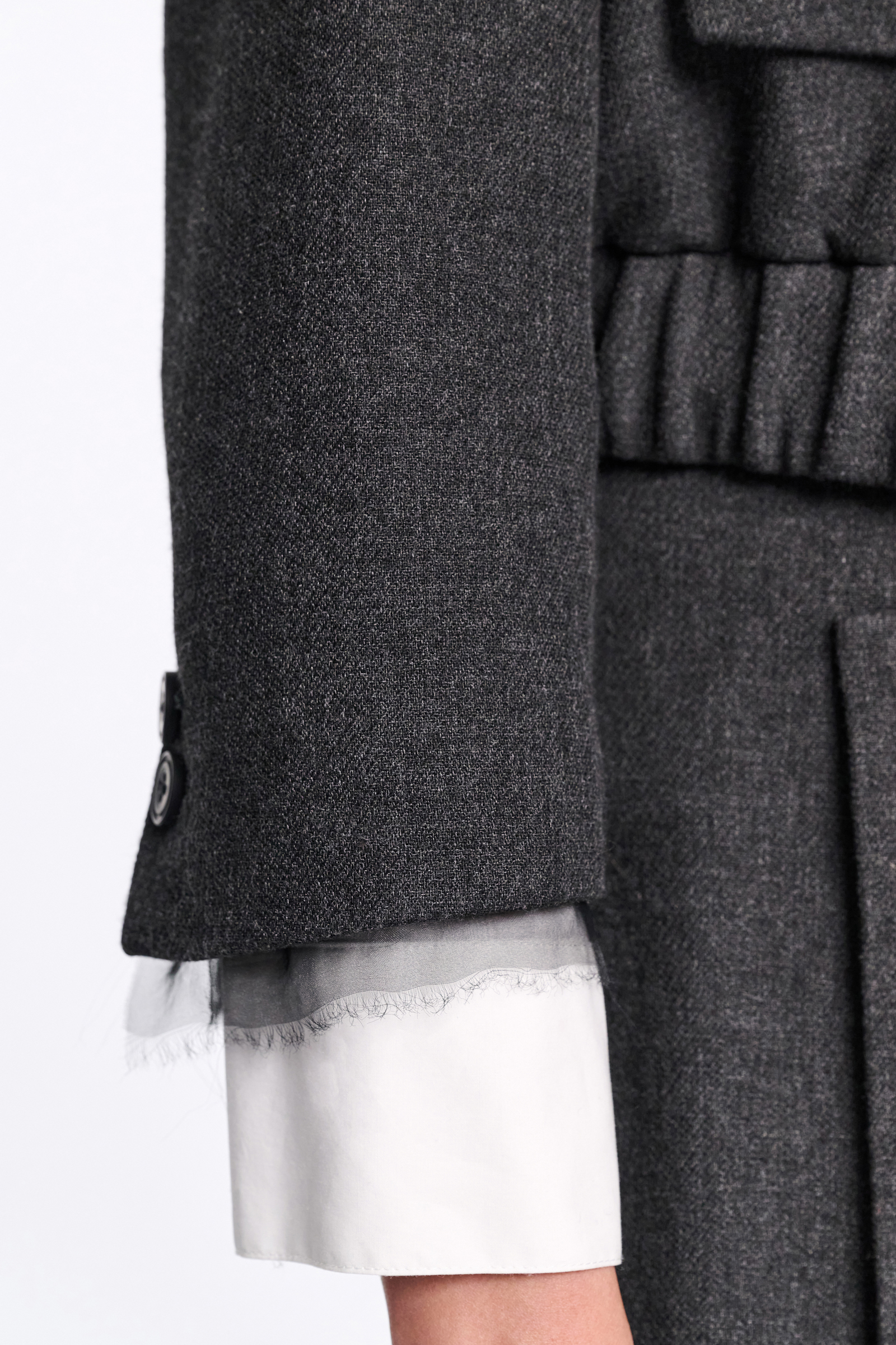 Dorothee Schumacher Cropped Blousonjacke charcoal melange