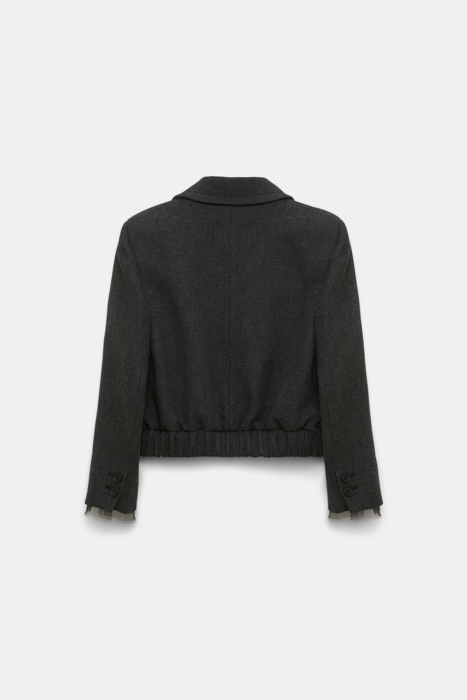 Dorothee Schumacher Cropped Blousonjacke charcoal melange