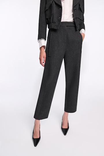 Dorothee Schumacher Peg top pants charcoal melange