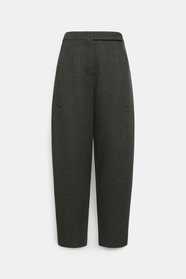 Dorothee Schumacher Peg top pants charcoal melange
