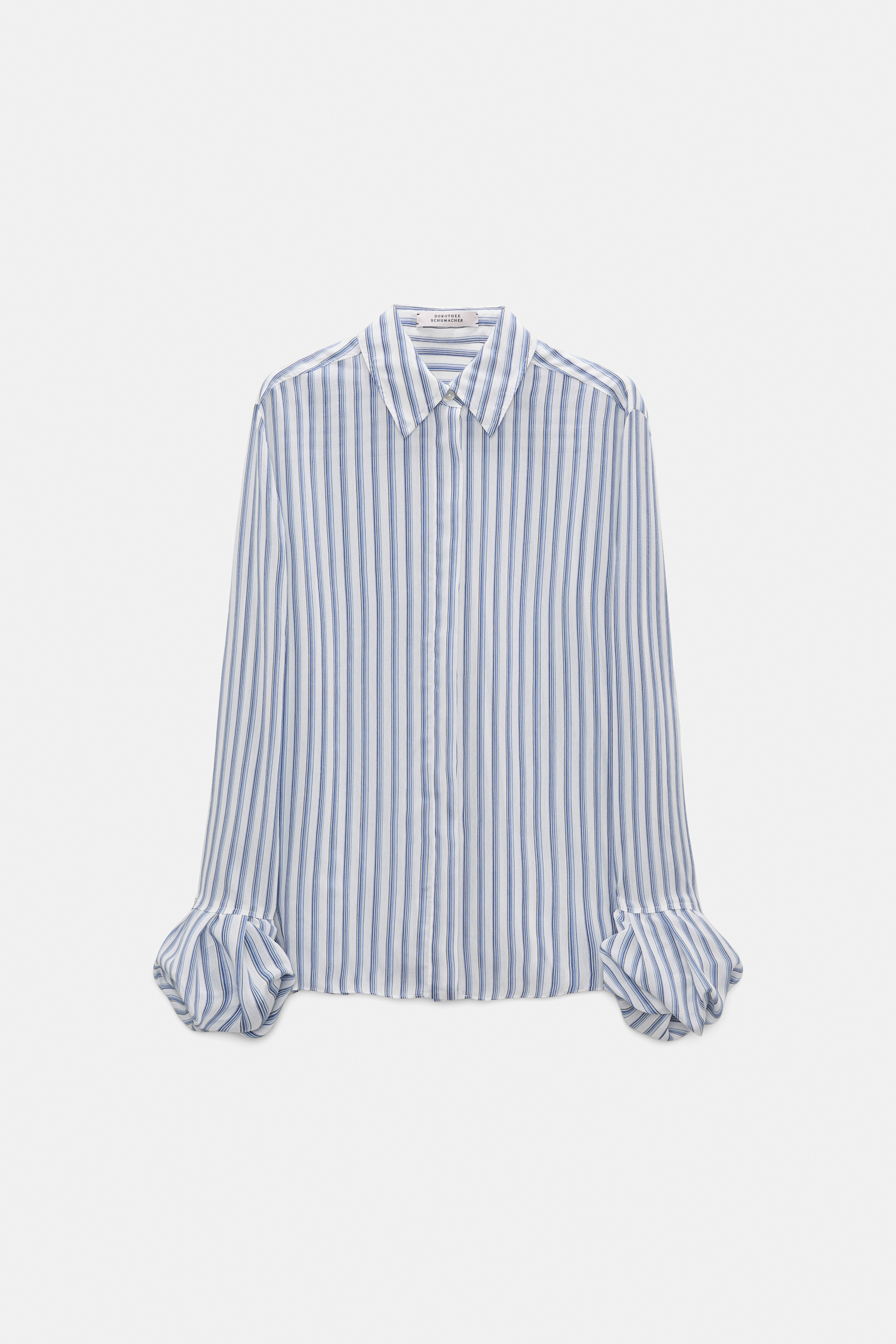 Dorothee Schumacher Blouse with balloon cuffs white sky mix