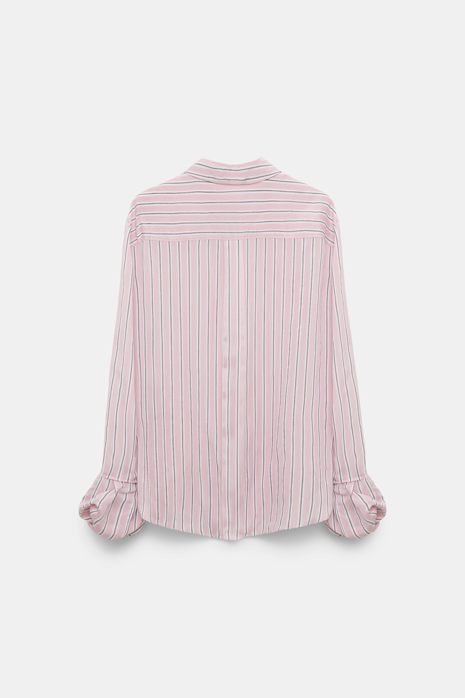 Dorothee Schumacher Blouse with balloon cuffs rose stripe