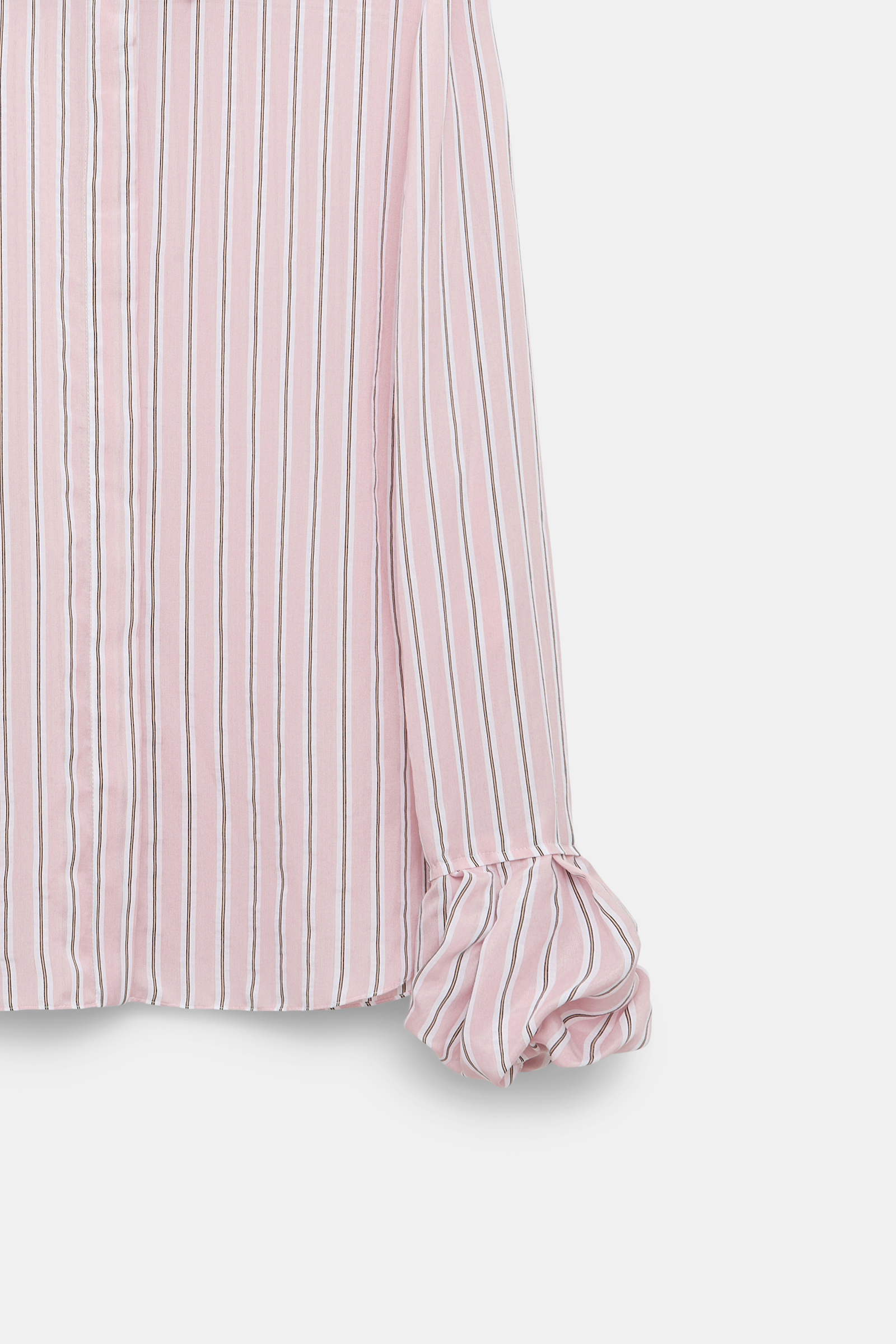 Dorothee Schumacher Blouse with balloon cuffs rose stripe