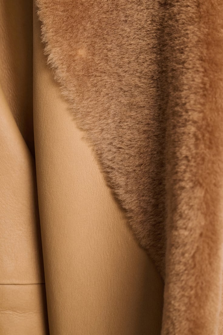 Dorothee Schumacher Shearling Mantel terra