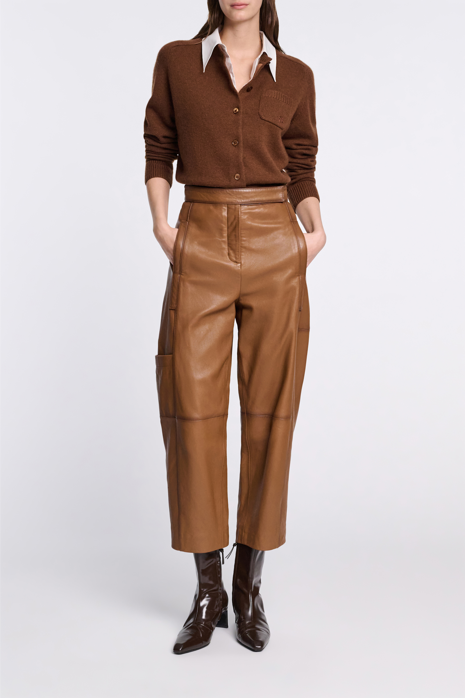 Dorothee Schumacher Peg Top Lederhose terra