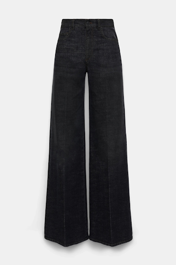 Dorothee Schumacher Long, wide Denim stone black denim