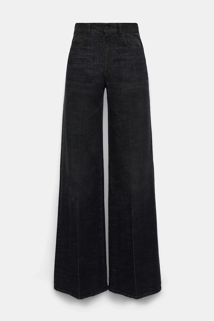 Dorothee Schumacher Long, wide Denim stone black denim