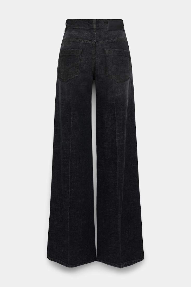 Dorothee Schumacher Long, wide Denim stone black denim