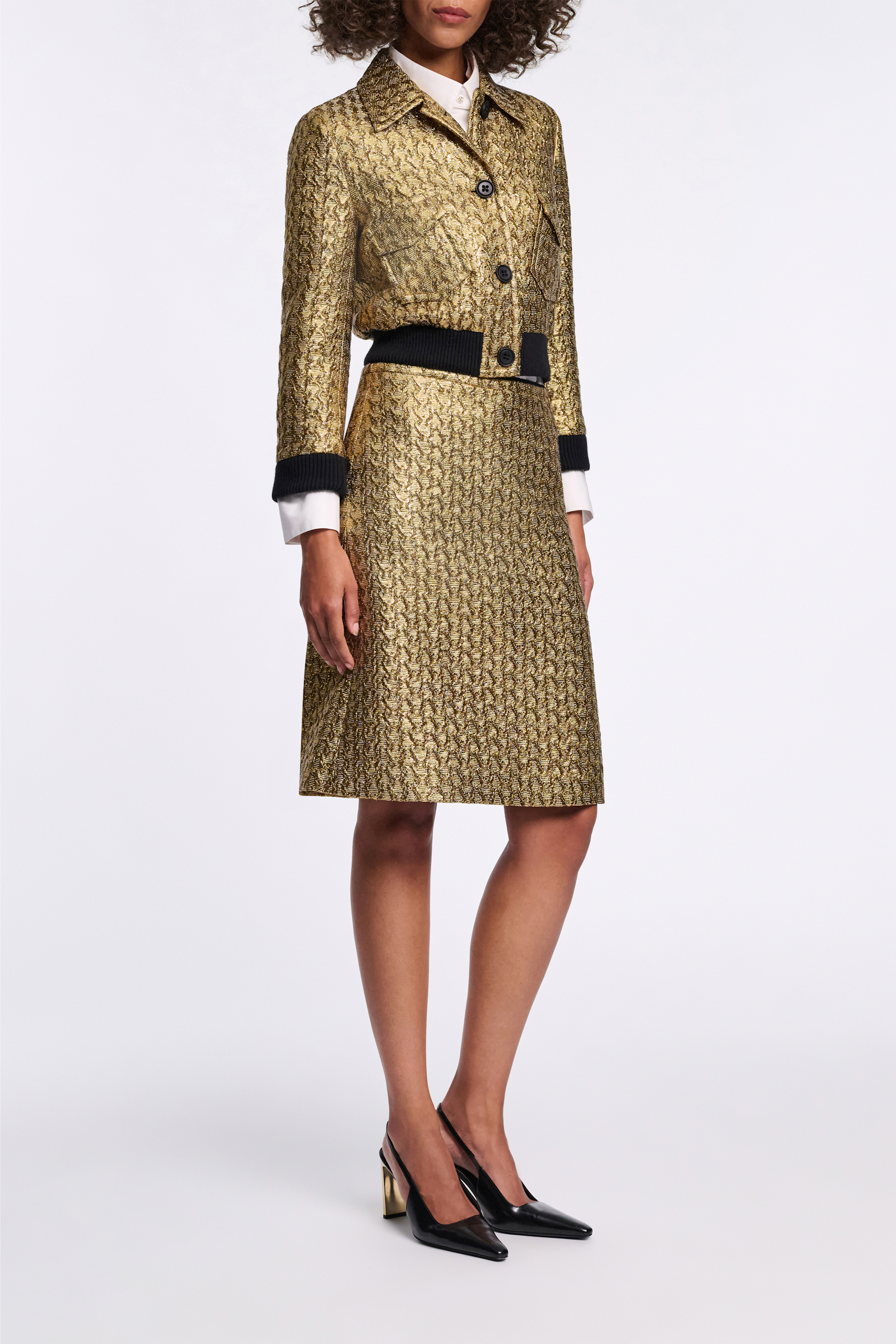 Dorothee Schumacher Goldene Lurexjacke gold