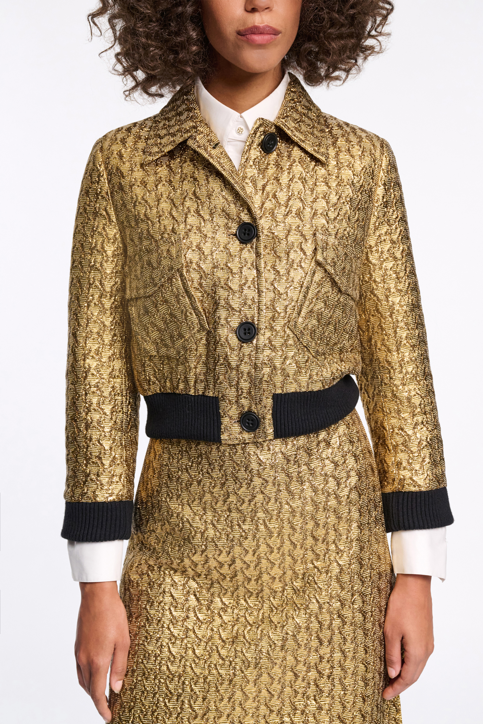 Dorothee Schumacher Goldene Lurexjacke gold