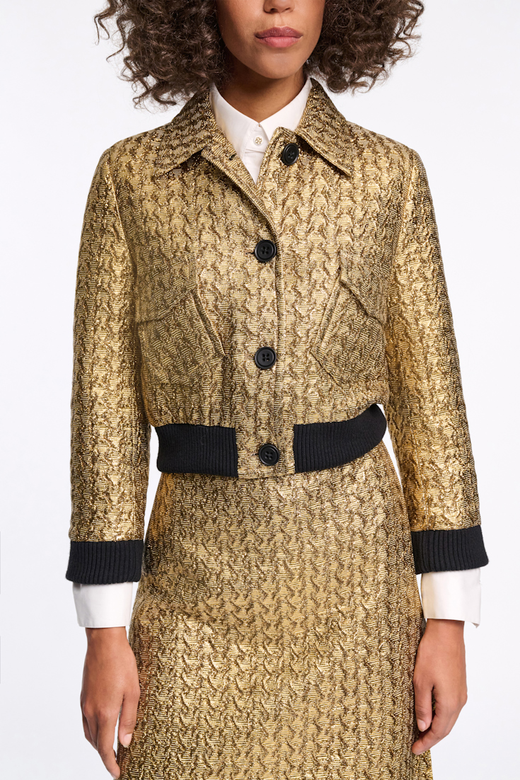 Dorothee Schumacher Goldene Lurexjacke gold