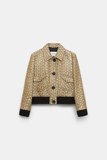 Dorothee Schumacher Goldene Lurexjacke gold