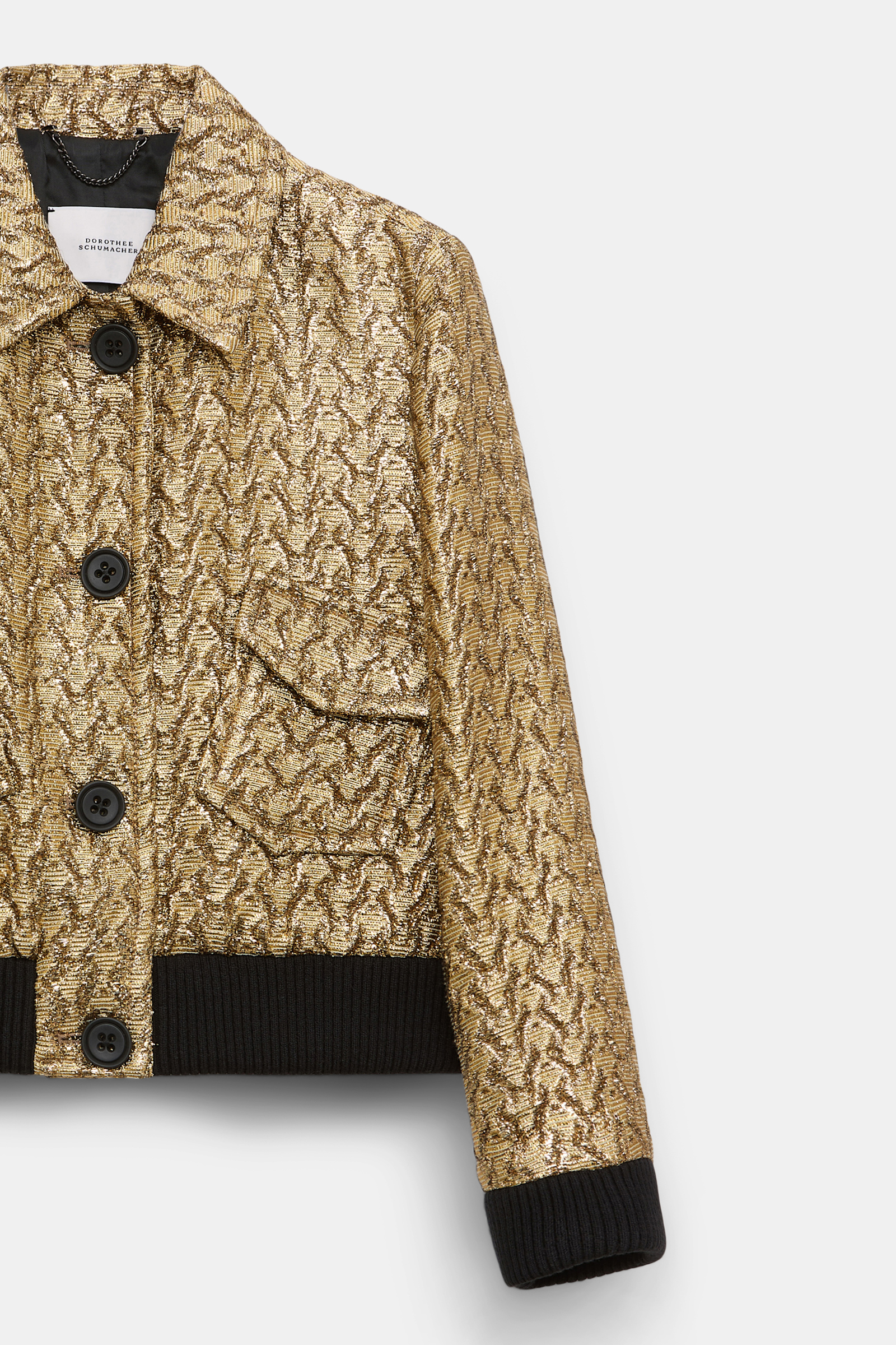 Dorothee Schumacher Goldene Lurexjacke gold