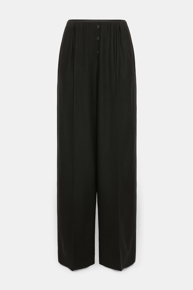 Dorothee Schumacher Lightweight wool trousers pure black
