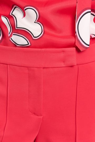 Dorothee Schumacher Wide leg pants in Punto Milano lipstick red