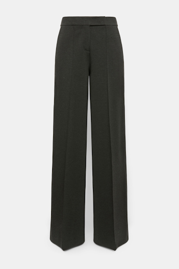 Dorothee Schumacher Wide leg pants in Punto Milano charcoal melange