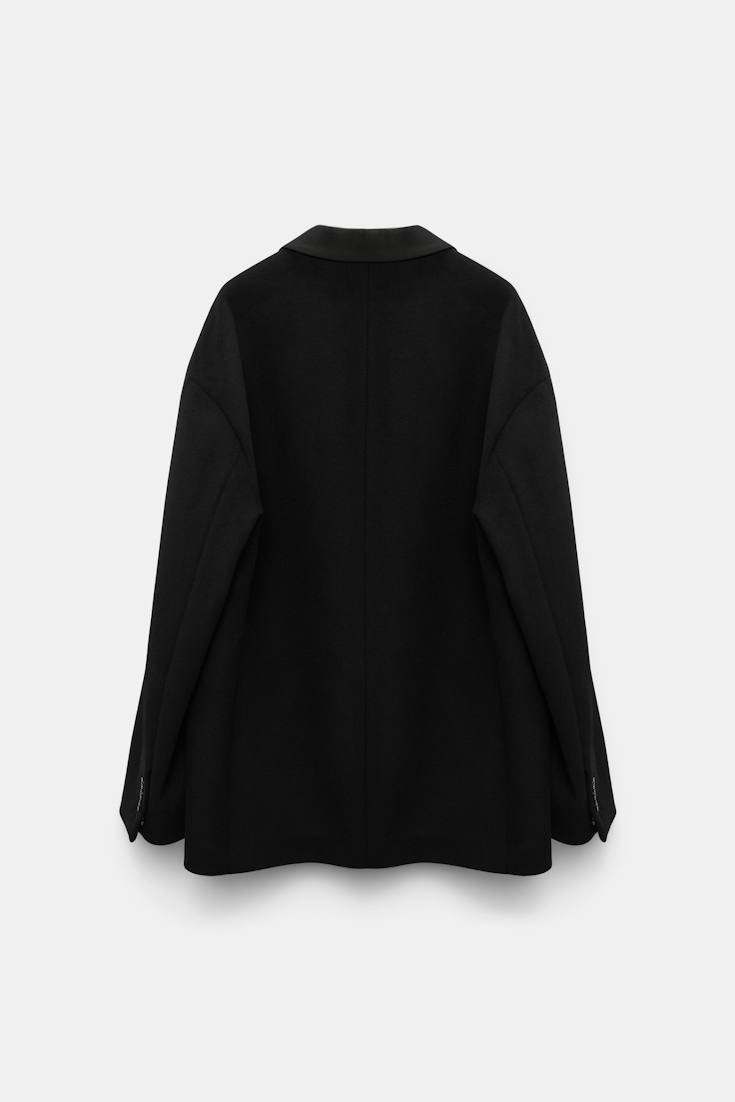Dorothee Schumacher Oversized tuxedo blazer pure black