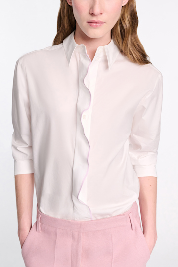Dorothee Schumacher Hemd aus Baumwoll-Popeline white lilac