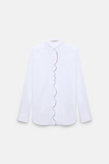 Dorothee Schumacher Hemd aus Baumwoll-Popeline white lilac