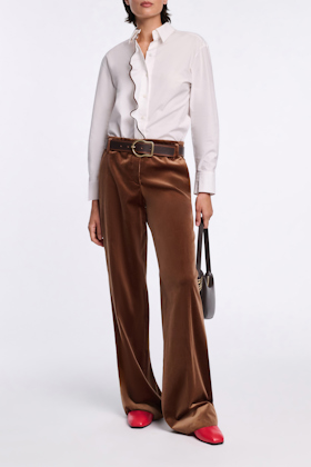 Dorothee Schumacher Hemd aus Baumwoll-Popeline white terra