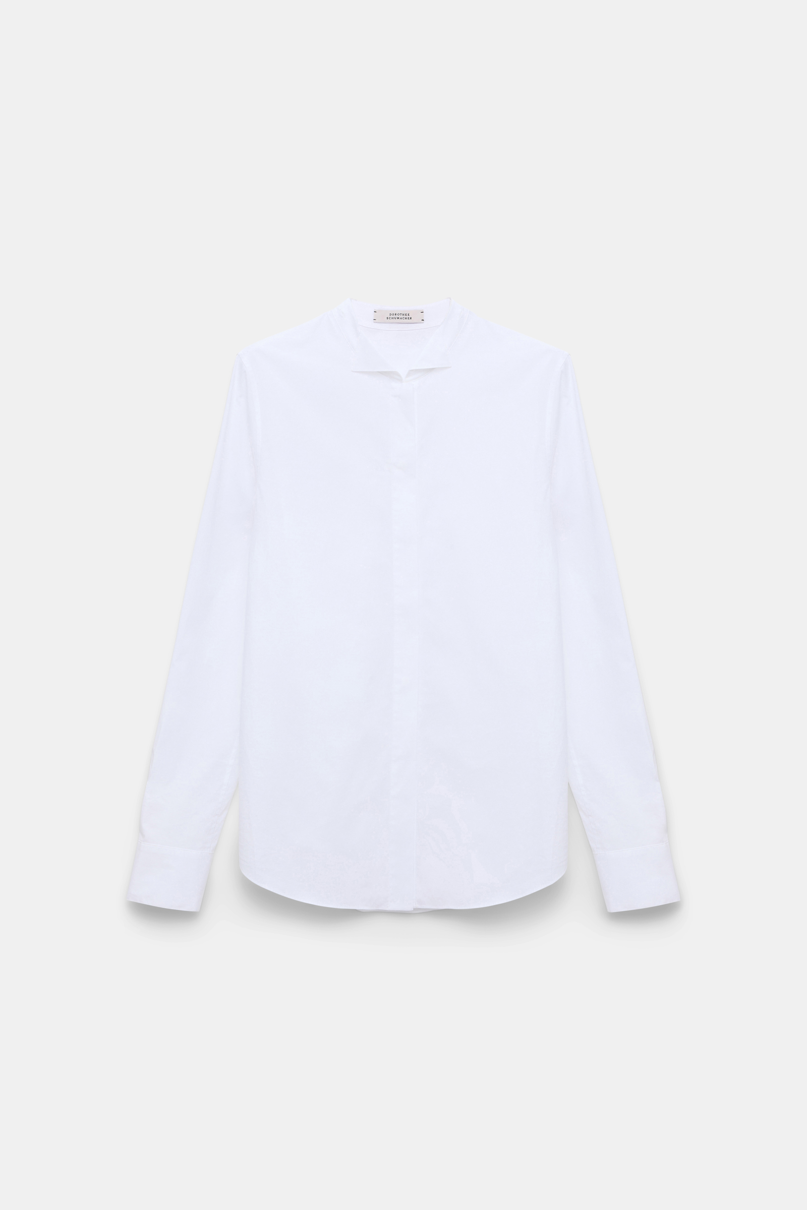 Dorothee Schumacher Cotton poplin shirt with bowtie detail white terra