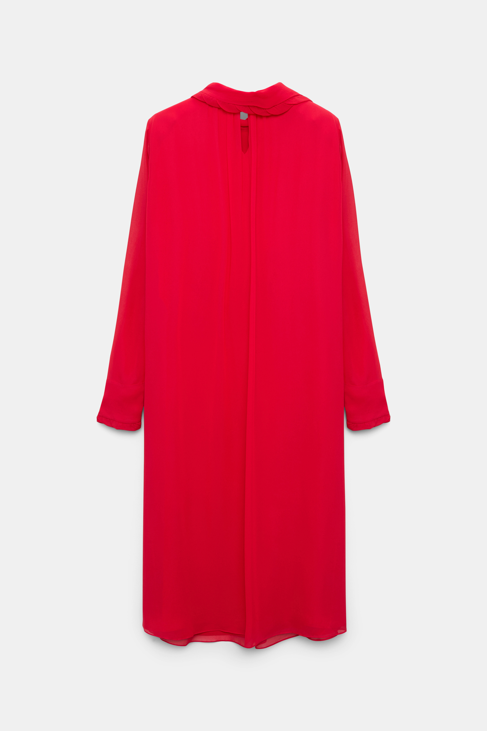 Dorothee Schumacher Turtleneck scarf dress in georgette lollipop