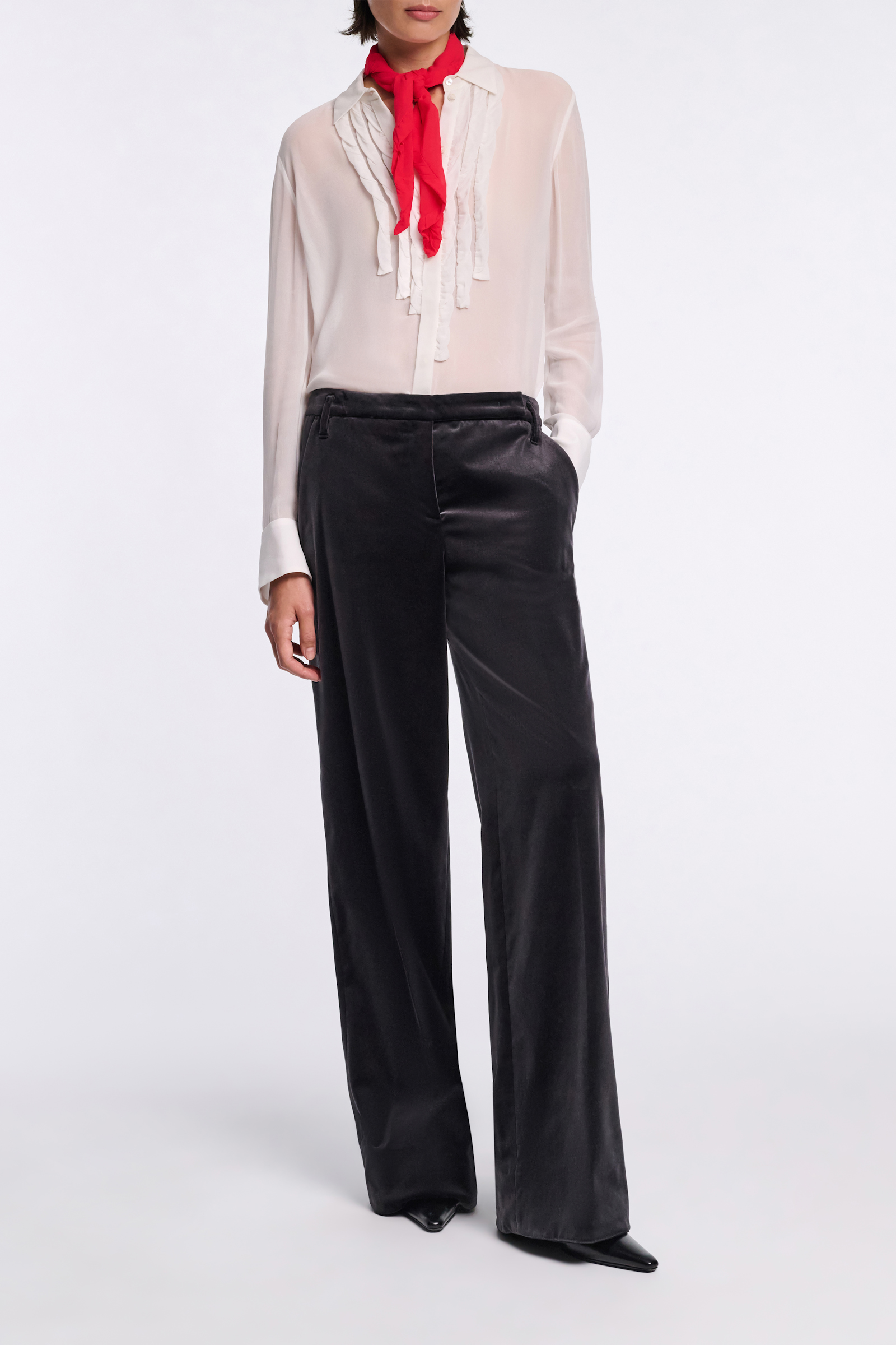 Dorothee Schumacher Georgette blouse camellia white