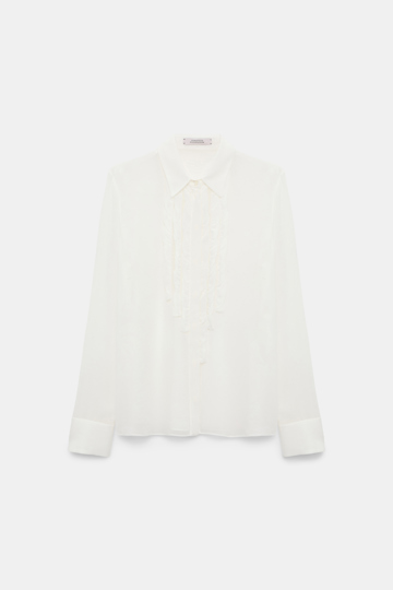 Dorothee Schumacher Bluse aus Georgette camellia white