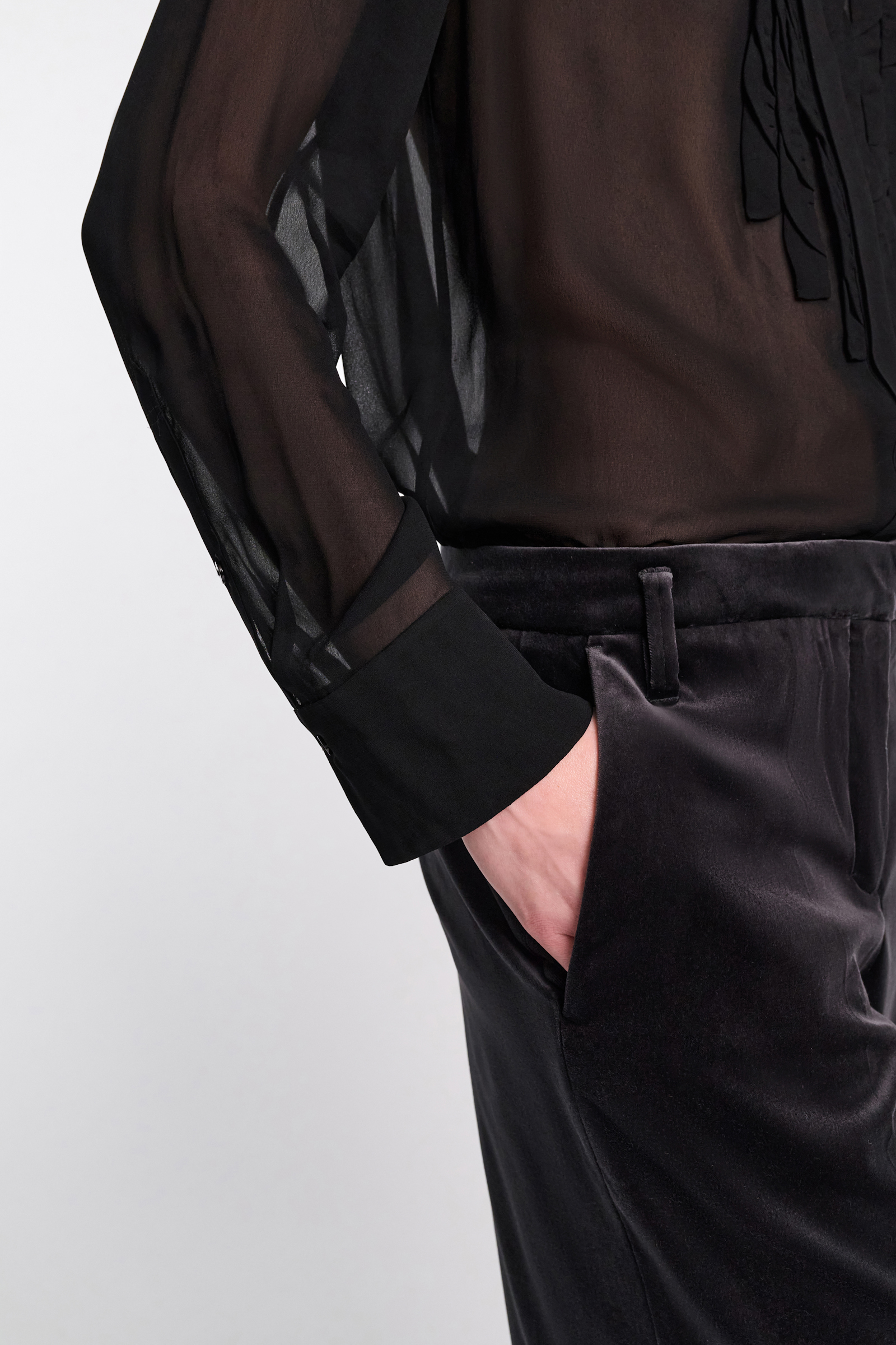 Dorothee Schumacher Georgette blouse pure black