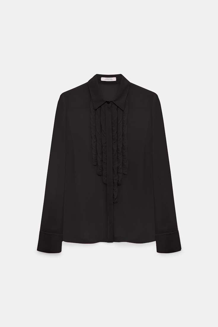 Dorothee Schumacher Georgette blouse pure black