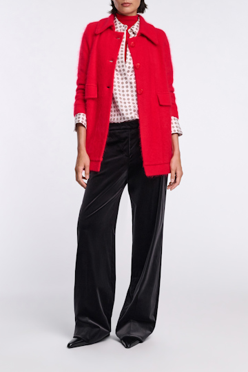 Dorothee Schumacher Hemdbluse aus bedrucktem Seidentwill rose mini tie