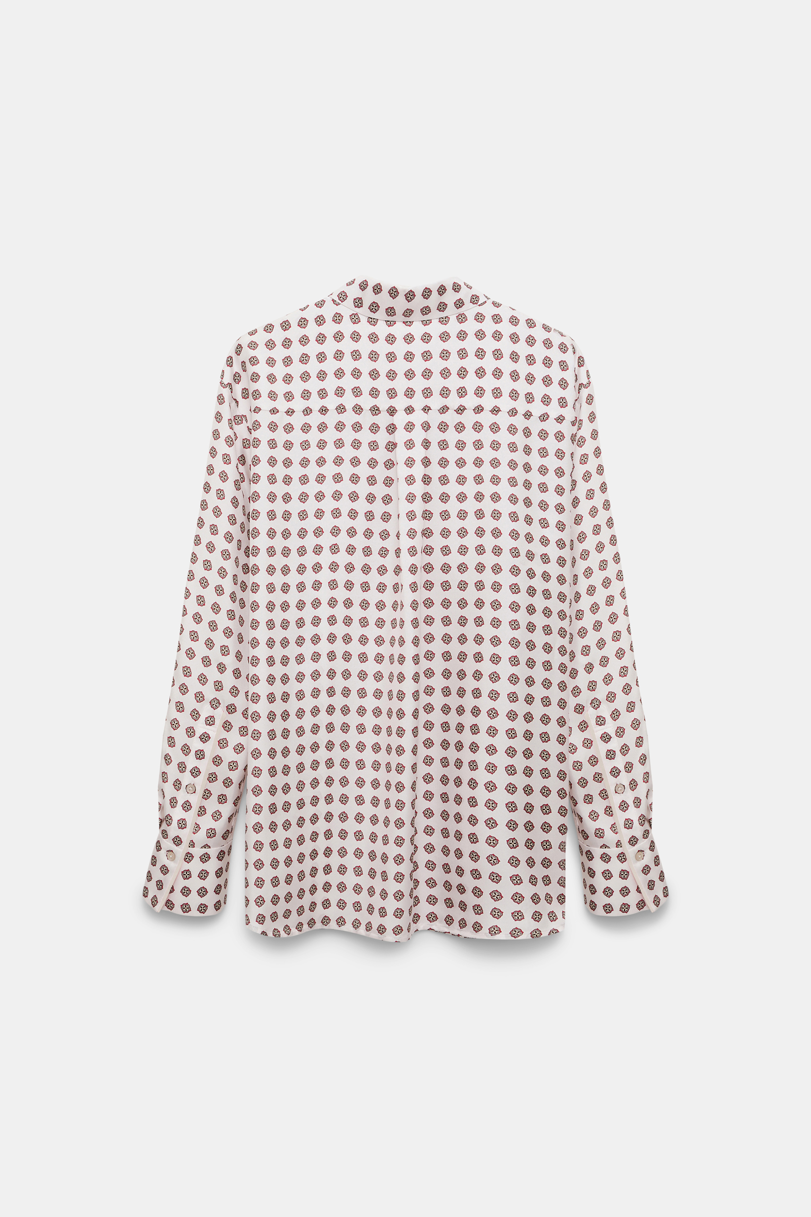 Dorothee Schumacher Printed silk twill shirt rose mini tie