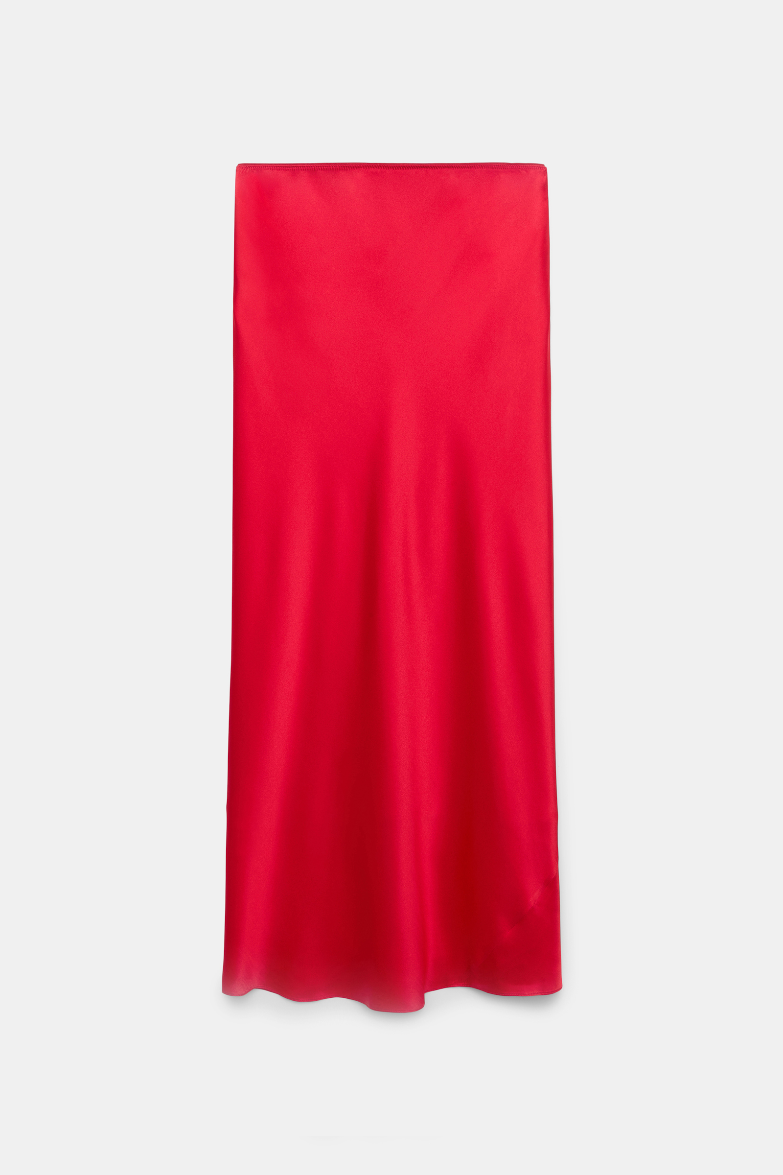 Dorothee Schumacher Bias cut silk satin midi-skirt lollipop
