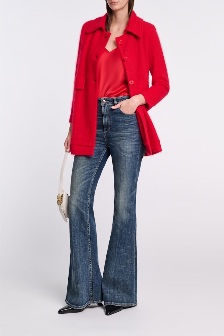 Dorothee Schumacher V-neck satin tank top lollipop