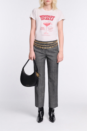 Dorothee Schumacher Ankle Boots mit goldenem Absatz pure black