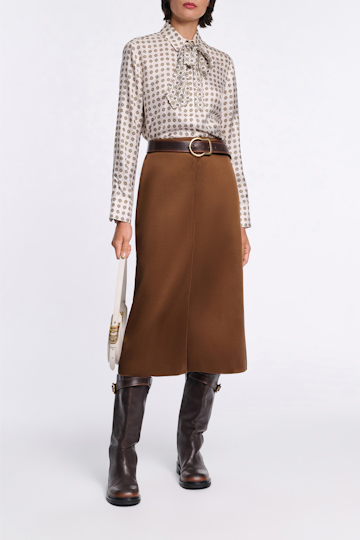 Dorothee Schumacher Hohe Boots mit Signature-Schließe choco black