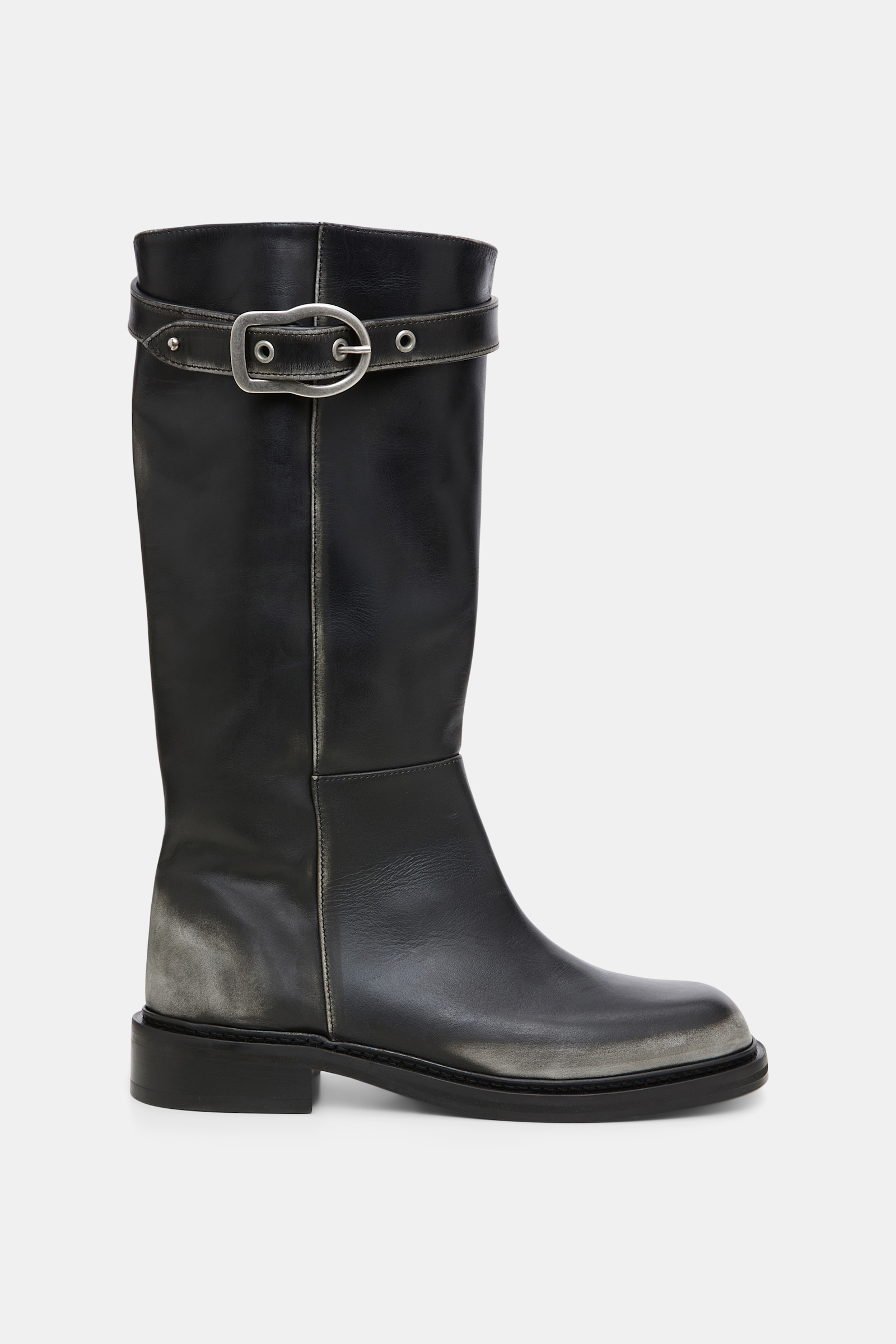 Dorothee Schumacher Tall boots with buckled top strap cool anthra