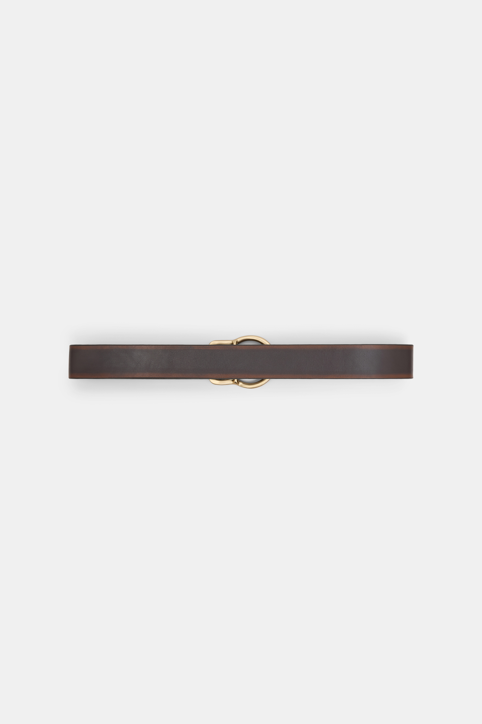 Dorothee Schumacher Brush-off effect leather belt choco black
