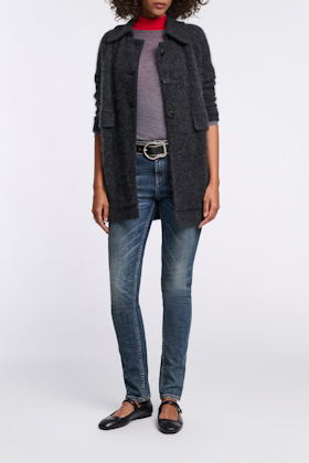 Dorothee Schumacher Brush-off effect leather belt cool anthra