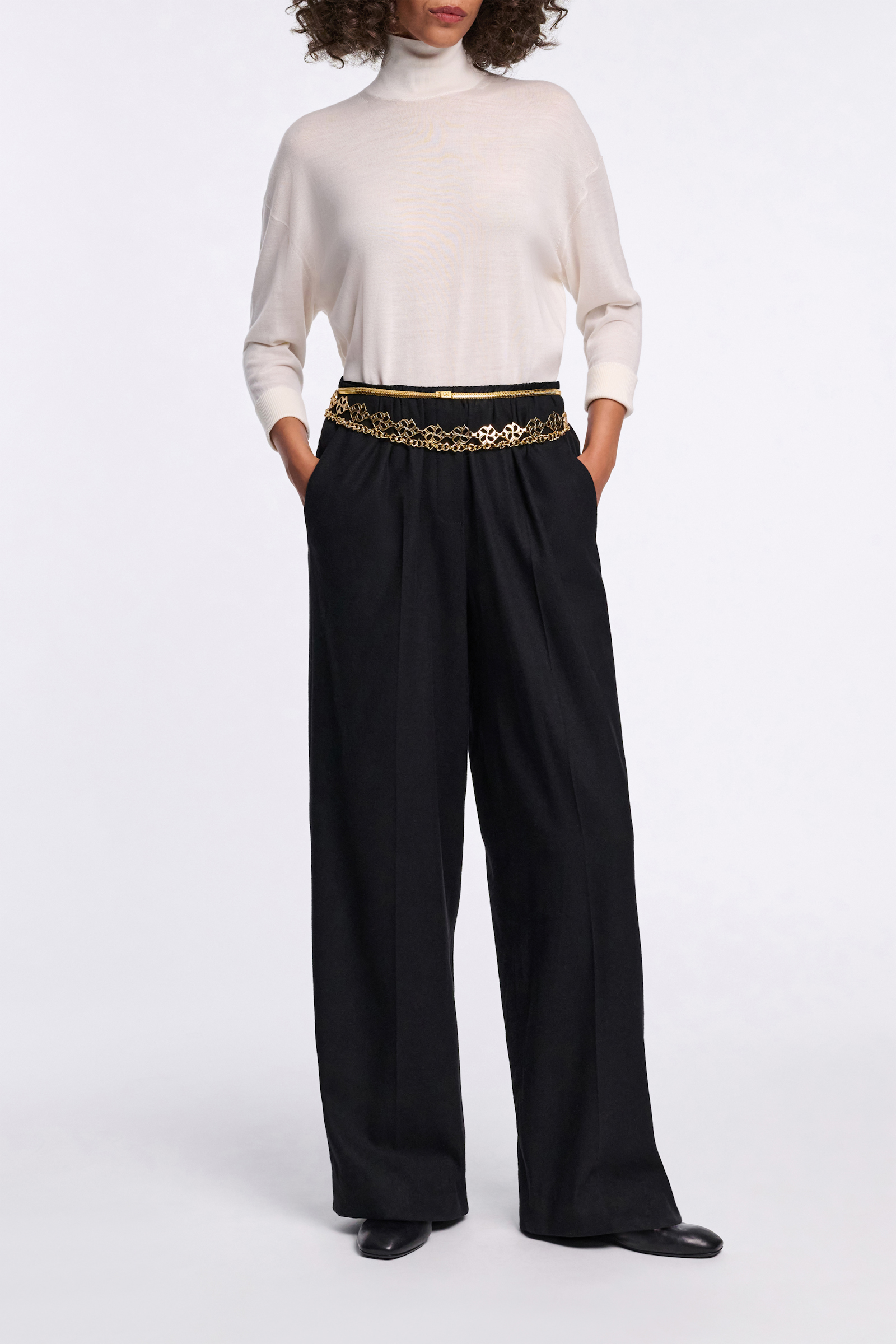 Dorothee Schumacher D-rose double chain belt gold